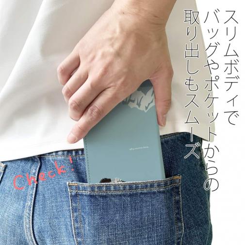 【手帳型ベルトなし】【Stick Case】【FISH MAN】山シリーズ「雷鳥／夏のオス・たそがれ」