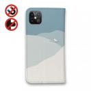 【手帳型ベルトなし】【Stick Case】【FISH MAN】山シリーズ「雷鳥／冬のメス　雪大福」