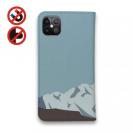 【手帳型ベルトなし】【Stick Case】【FISH MAN】山シリーズ「雷鳥／冬のオス　遠き雪山」