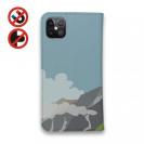 【手帳型ベルトなし】【Stick Case】【FISH MAN】山シリーズ「雷鳥／夏親子」