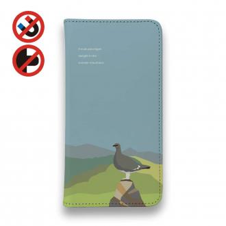 【手帳型ベルトなし】【Stick Case】【FISH MAN】山シリーズ「雷鳥／夏のオス・たそがれ」