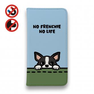 【手帳型ベルトなし】【Stick Case】何か気になるフレンチブルドッグ(wakat)