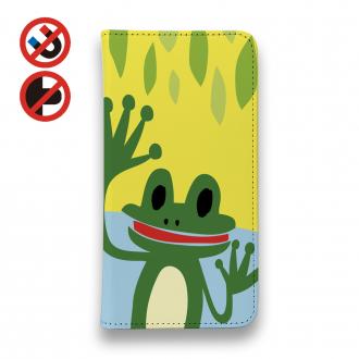 【手帳型ベルトなし】【Stick Case】カエルとオタマジャクシ(wakat)