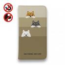 【手帳型ベルトなし】【Stick Case】柴犬たちのひょっこり顔出し(wakat)