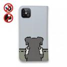 【手帳型ベルトなし】【Stick Case】何か気になるミニチュアシュナウザー_ソルト＆ペッパー(wakat)