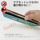 【手帳型ベルトなし】【Stick Case】水中散歩するカエルくん_カラフル(wakat)