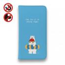 【手帳型ベルトなし】【Stick Case】シロクマさんの夏(wakat)