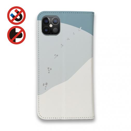 【手帳型ベルトなし】【Stick Case】【FISH MAN】山シリーズ「雷鳥／足跡」