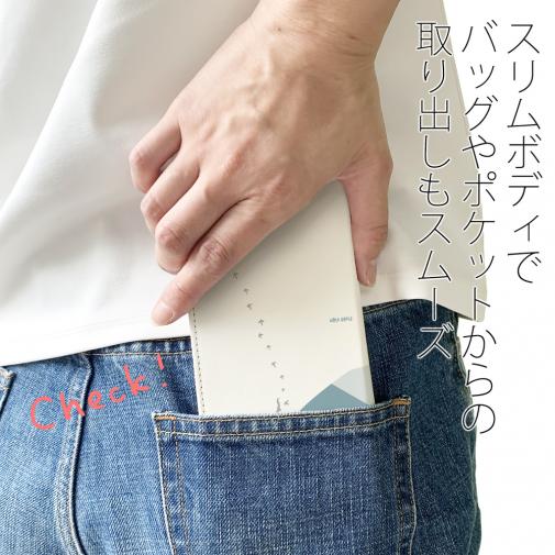 【手帳型ベルトなし】【Stick Case】【FISH MAN】山シリーズ「雷鳥／足跡」