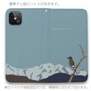 【手帳型ベルトなし】【Stick Case】【FISH MAN】山シリーズ「ホシガラス／山岳の晴天」