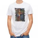 【Tシャツ】ルアーフィッシングを楽しむ女性