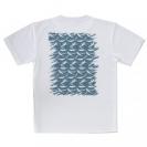 【Tシャツ】魚模様　イワシ　ブルー