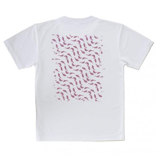 【Tシャツ】メジナ(グレ)の群れ　ピンク