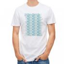 【Tシャツ】魚パターン　ブルー