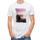 【Tシャツ】海の風景　夜明けの少女