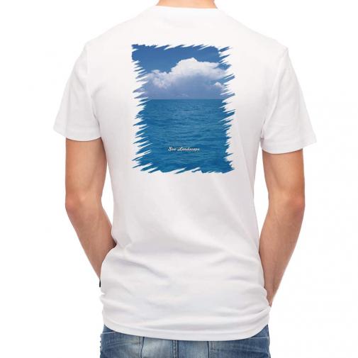 【Tシャツ】海の風景　夏の海と入道雲
