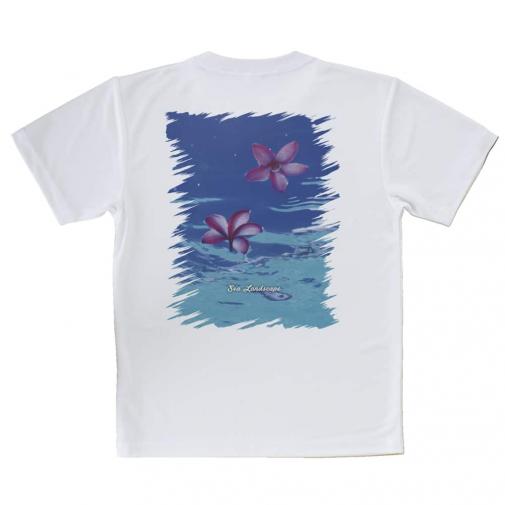 【Tシャツ】海の風景　海面に花