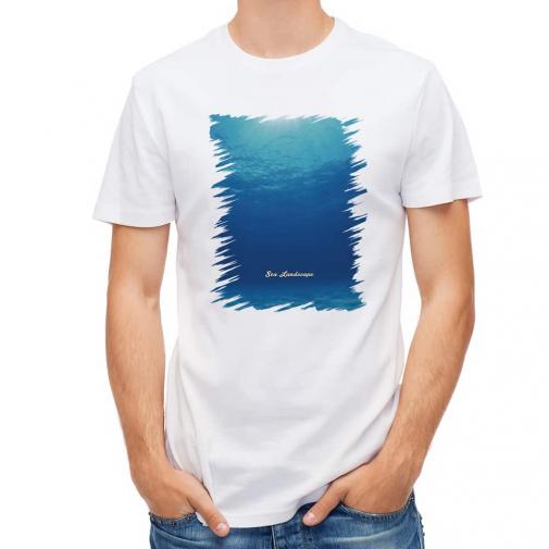 【Tシャツ】海の風景　2つの青