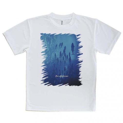 【Tシャツ】海の風景 マグロの影