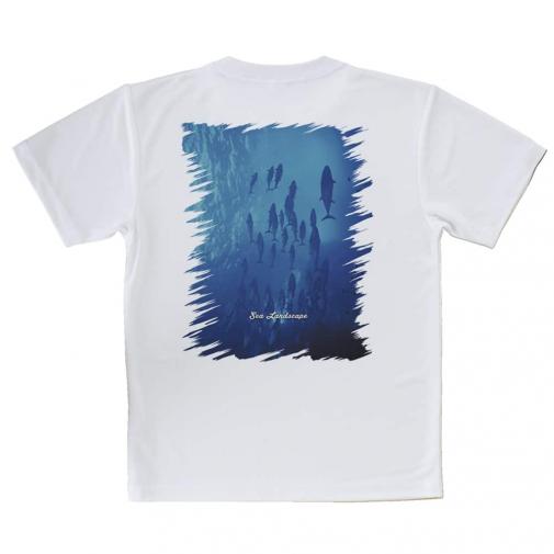 【Tシャツ】海の風景　マグロの影
