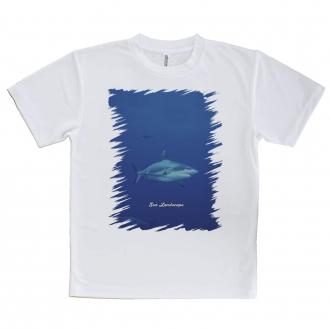 【Tシャツ】海の風景　シャーク(サメ)