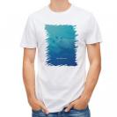 【Tシャツ】海の風景　マンタ(オニイトマキエイ)