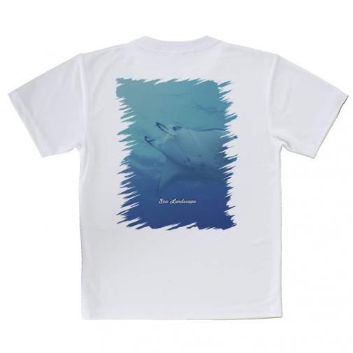 【Tシャツ】海の風景　マンタ(オニイトマキエイ)