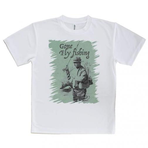 【Tシャツ】フライフィッシングとレインコート