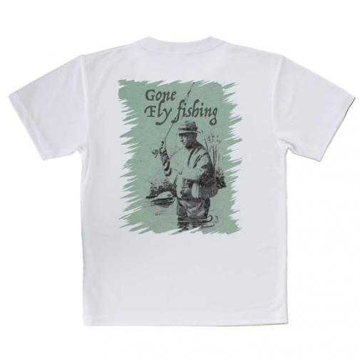 【Tシャツ】フライフィッシングとレインコート