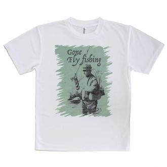 【Tシャツ】フライフィッシングとレインコート