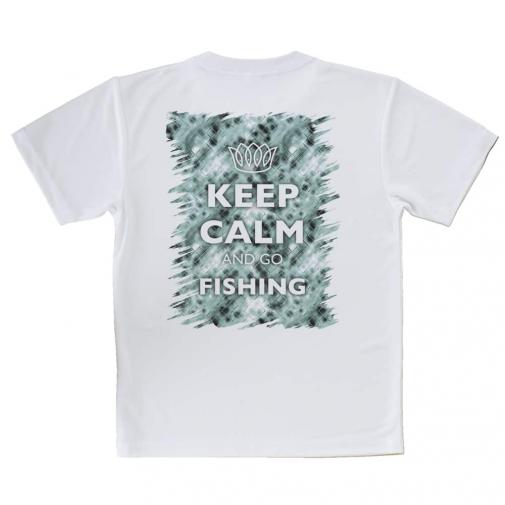 【Tシャツ】KEEP CALM AND OF FISHING　クリスタル