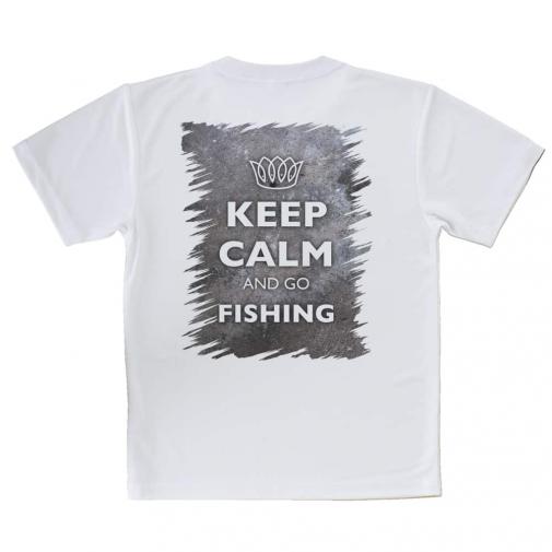 【Tシャツ】KEEP CALM AND OF FISHING　錆鉄