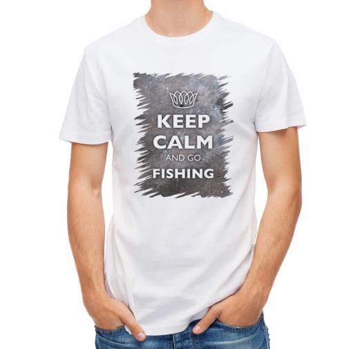 【Tシャツ】KEEP CALM AND OF FISHING　錆鉄
