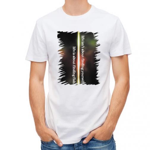 【Tシャツ】人生は魚を見つけることです