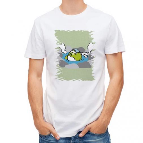 【Tシャツ】大分学スマホケース　めじろん　温泉タイム