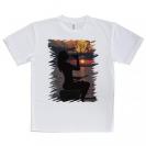 【Tシャツ】夕マズメの釣りガール