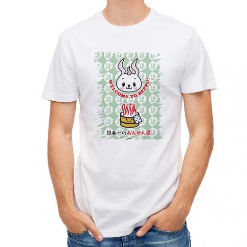 【Tシャツ】大分学スマホケース　べっぴょん+おんせん県おおいたロゴ　グリーン