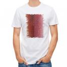 【Tシャツ】エギ柄　マーブルピンク