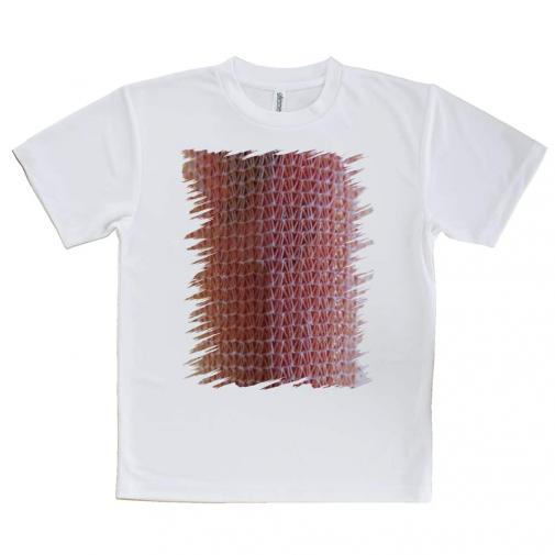 【Tシャツ】エギ柄　マーブルピンク