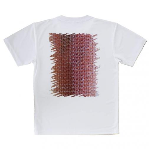 【Tシャツ】エギ柄　マーブルピンク