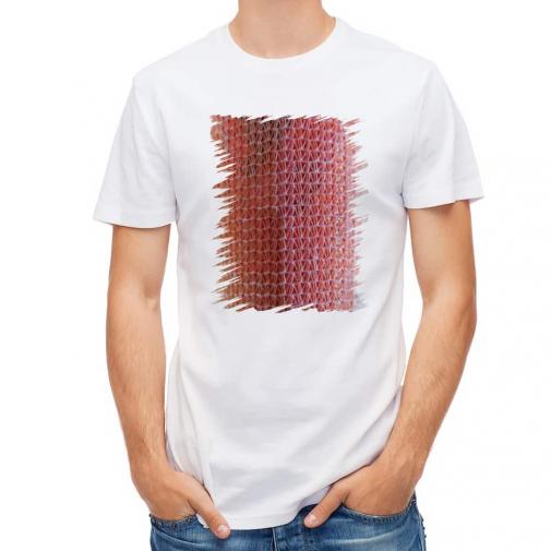 【Tシャツ】エギ柄　マーブルピンク