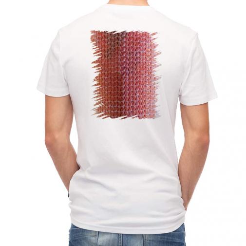 【Tシャツ】エギ柄　マーブルピンク