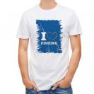 【Tシャツ】I love Fishing Blue