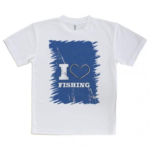 【Tシャツ】I love Fishing Blue