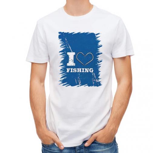 【Tシャツ】I love Fishing Blue