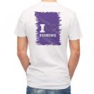 【Tシャツ】I love Fishing Purple