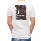 【Tシャツ】I love Fishing　Brown