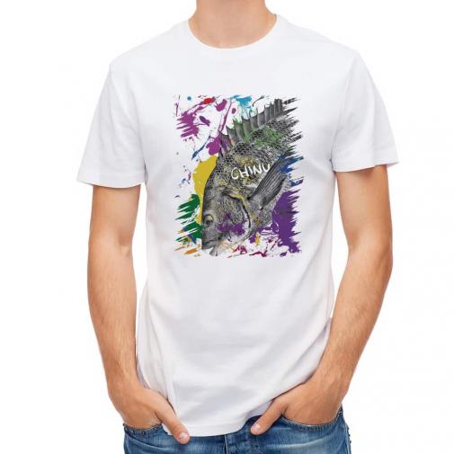 【Tシャツ】チヌ(クロダイ)　ペンキペイント