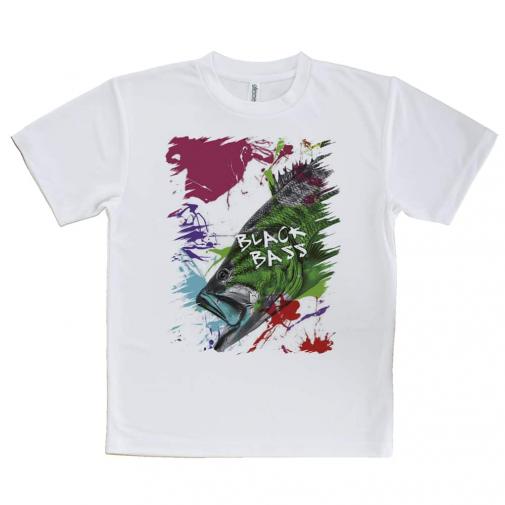 【Tシャツ】ブラックバス　ペンキペイント