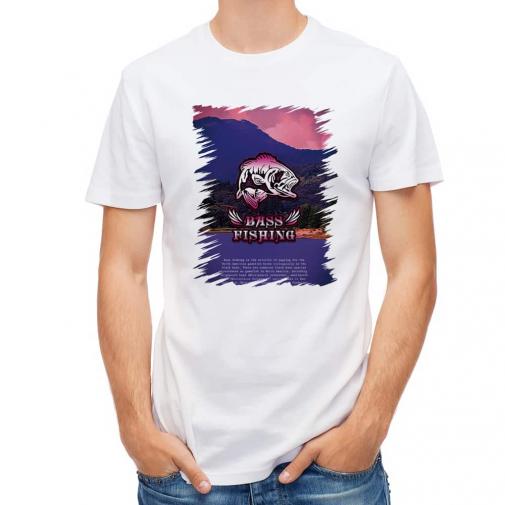 【Tシャツ】バスフィッシング　ローライダーフォント　ショッキングピンク